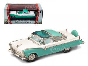 1955 Ford Crown Victoria Green and White