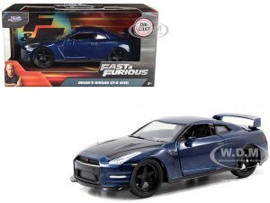 Brians Nissan GT-R R35 Blue with Carbon Hood Fast & Furious 7 Movie