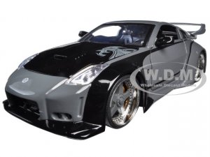 D.K.s Nissan 350Z Gray and Black with Graphics Fast & Furious Movie