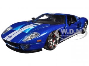 Ford GT Blue with White Stripes Fast & Furious 7 (2015) Movie