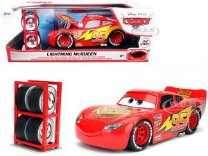 Lightning McQueen #95 Red with Extra Wheels Disney & Pixar Cars Movie Hollywood Rides Series