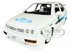 Jesses Volkswagen Jetta White with Graphics Fast & Furious Movie