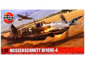 Level 1 Model Kit Messerschmitt Bf109E-4 Fighter Aircraft Plastic Model Kit by Airfix