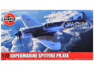 Level 1 Model Kit Supermarine Spitfire PR.XIX Fighter Aircraft Plastic Model Kit by Airfix
