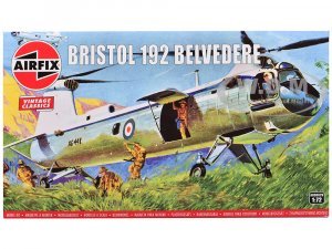 Level 2 Model Kit Bristol 192 Belvedere Helicopter with 2 Scheme Options Plastic Model Kit by Airfix