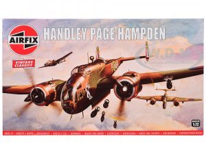 Level 2 Model Kit Handley Page Hampden Bomber Aircraft Plastic Model Kit by Airfix