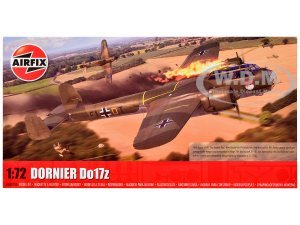 Level 3 Model Kit Dornier Do 17z Bomber Aircraft with 2 Scheme Options Plastic Model Kit by Airfix