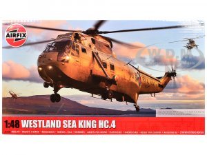 Level 4 Model Kit Westland Sea King HC.4 Helicopter with 4 Scheme Options Plastic Model Kit by Airfix