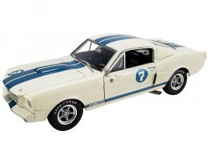 1965 Shelby GT 350R #7 Stirling Moss White with Blue Stripes