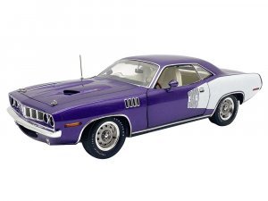 1971 Plymouth Barracuda Violet Metallic and White