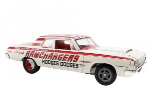 1964 Dodge 330 Ramchargers White with Red Graphics and Stripes