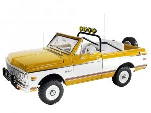 1971 Chevrolet K5 Blazer Offroad Gold and White with White Interior
