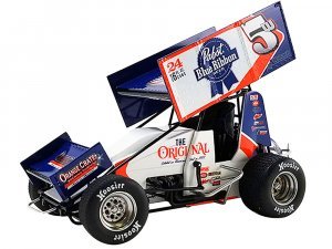 Winged Sprint Car #5W Lucas Wolfe Pabst Blue Ribbon Allebach Racing World of Outlaws (2022)