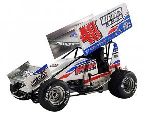 Winged Sprint Car #48 Danny Dietrich Weikerts Livestock Gary Kauffman Racing World of Outlaws (2022)