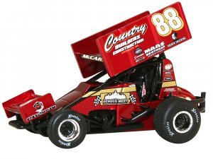 Winged Sprint Car #88 Austin McCarl Country Builders Construction Country Builders Racing World of Outlaws (2023)