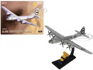 Boeing B-29 Superfortress Bomber Aircraft U.S. Air Force Bockscar with Scale Fat Man Bomb Replica