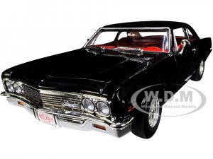 1966 Chevrolet Biscayne Nickey Coupe Tuxedo Black with Red Interior American Muscle 30th Anniversary (1991-2021)