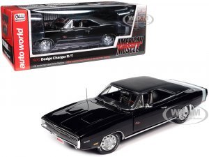 1970 Dodge Charger R T Black with White Tail Stripe Hemmings Muscle Machines Magazine Cover Car (April 2013) American Muscle Series