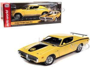 1971 Dodge Charger Super Bee Top Banana Yellow with Black Stripes American Muscle Series