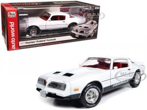 1977 Pontiac Firebird Formula Cameo White with Red Interior American Muscle Series