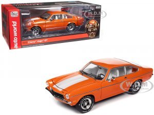 1973 Chevrolet Vega GT Bright Orange with White Stripes and Interior Class of 1973 American Muscle Series