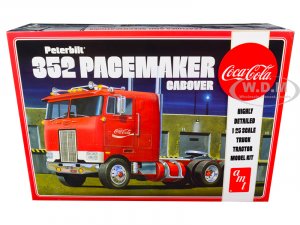 Peterbilt 352 Pacemaker Cabover Truck Coca-Cola 1/25 Scale Model by AMT