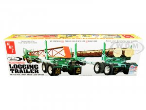Peerless Logging Trailer Roadrunner with Structural Beam Load Option 1/25 Scale Model by AMT