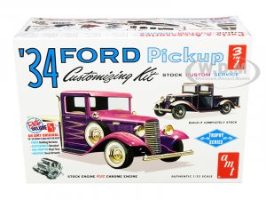 1934 Ford Pickup Truck 3 in 1 Kit Trophy Series 1 25 Scale Model by AMT