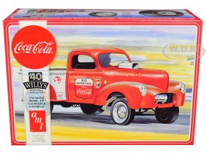 1940 Willys Gasser Pickup Truck Coca-Cola 1 25 Scale Model by AMT