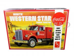 White Western Star Semi Truck Tractor Coca-Cola 1/25 Scale Model by AMT