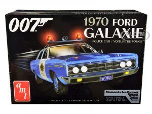 1970 Ford Galaxie Police Car Las Vegas Metropolitan Police Dept Diamonds Are Forever (1971) Movie (7th in the James Bond 007 Series) 1/25 Scale Model by AMT