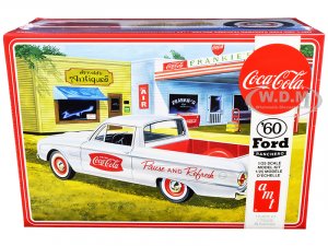 1960 Ford Ranchero with Vintage Ice Chest and Two Bottle Crates Coca-Cola 1 25 Scale Model by AMT
