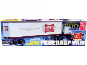 Fruehauf FB Beaded Panel Van Trailer Miller 1/25 Scale Model by AMT
