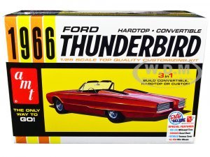 1966 Ford Thunderbird Hardtop/Convertible 3-in-1 Kit 1/25 Scale Model by AMT