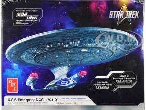 U.S.S. Enterprise NCC-1701-D Space Ship Star Trek: The Next Generation (1987-1994) TV Series 1/1400 Scale Model by AMT