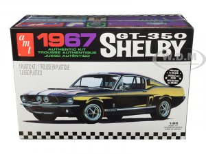 1967 Ford Mustang Shelby GT350 Black 1/25 Scale Model by AMT