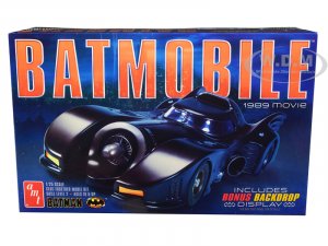 Batmobile Batman (1989) Movie with Backdrop Display 1/25 Scale Model by AMT