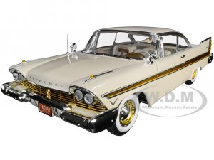 1957 Plymouth Fury Sand Dune White with Gold Accents