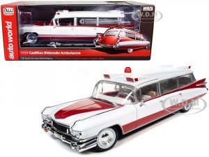 1959 Cadillac Eldorado Ambulance Red and White