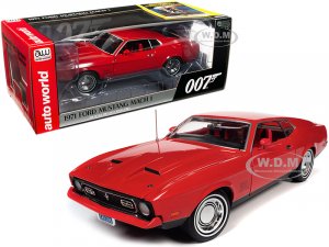 1971 Ford Mustang Mach 1 Bright Red with Red Interior (James Bond 007) Diamonds are Forever (1971) Movie