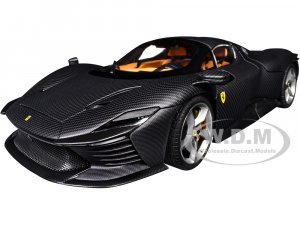Ferrari Daytona SP3 Carbon Fiber Carbon Series - Bburago 50th Anniversary