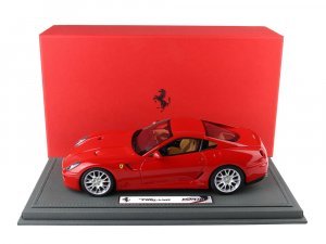 2006 Ferrari 599 GTB Fiorano with Manual Gear Rosso Corsa Race Red with DISPLAY CASE