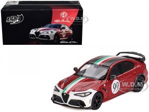 Alfa Romeo Giulia GTAm #99 Rosso GTA Red with Carbon Top and Stripes Centro Stile Livery