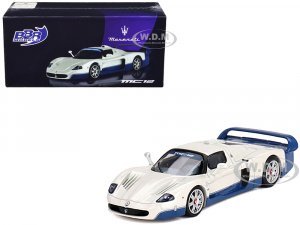 Maserati MC12 Stradale White with Blue Stripes