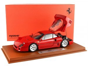 Ferrari F40 Valeo Rosso Corsa Red Personal Car of Gianni Agnelli with DISPLAY CASE