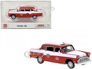 1974 Checker Cab Red and White Kalamazoo  (HO) Scale