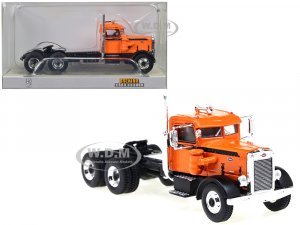 1955 Peterbilt 281 Truck Tractor Orange with Black Stripes  (HO) Scale