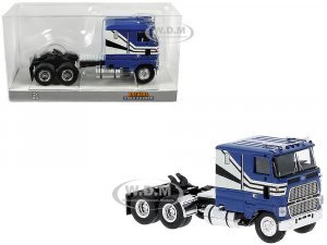 1978 Ford CLT 9000 Truck Tractor Blue with White Stripes  (HO) Scale