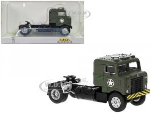 1950 Kenworth Bullnose Truck Tractor Olive Drab United States Air Force 7 (HO) Scale