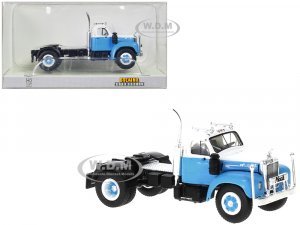 1953 Mack B-61 Truck Tractor Light Blue and White 7 (HO) Scale